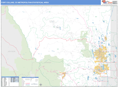 Fort Collins Metro Area Digital Map Basic Style
